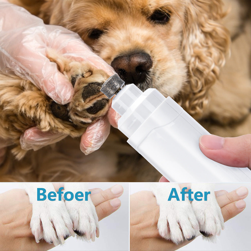 Electric claw trimmer for dogs with gentle and painless trimming